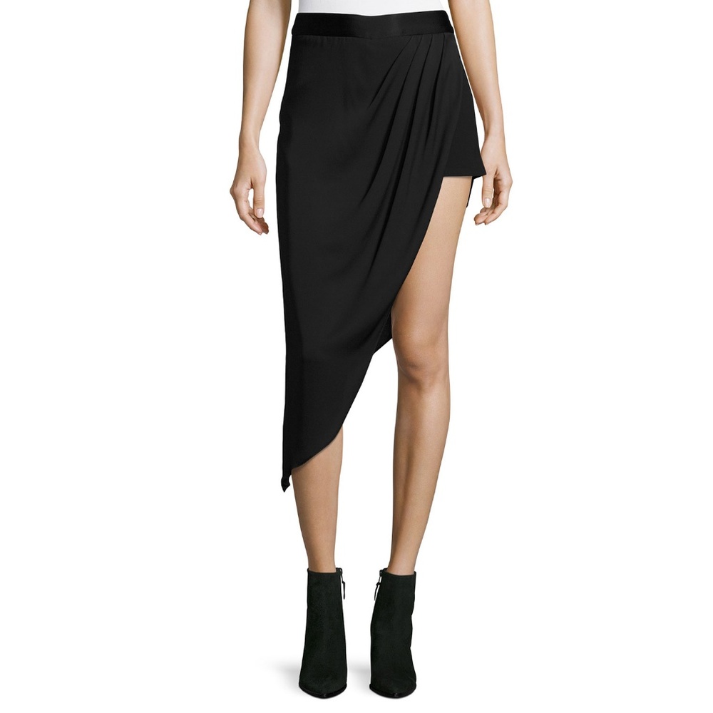Forever 21 Asymmetric Hem Bodycon Maxi Skirt